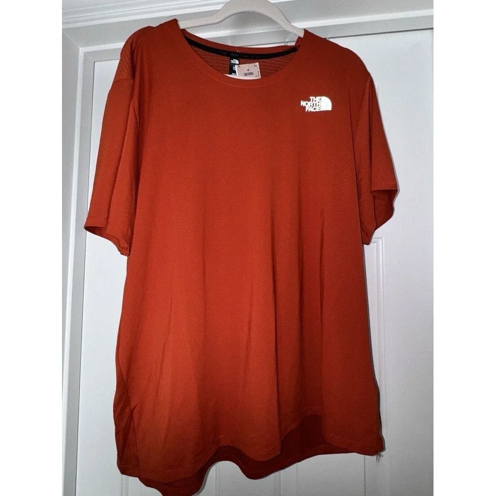 The North Face Sunriser‎ Short Sleeve Orange Rust Tee XL NWT
